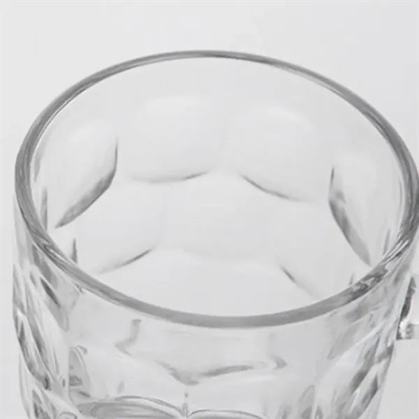 8.5-oz Sturdy Ergonomic Classic Honeycomb Glass Beer Mugs