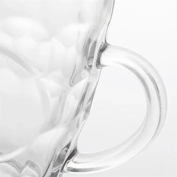 8.5-oz Sturdy Ergonomic Classic Honeycomb Glass Beer Mugs