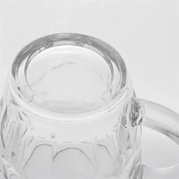 8.5-oz Sturdy Ergonomic Classic Honeycomb Glass Beer Mugs