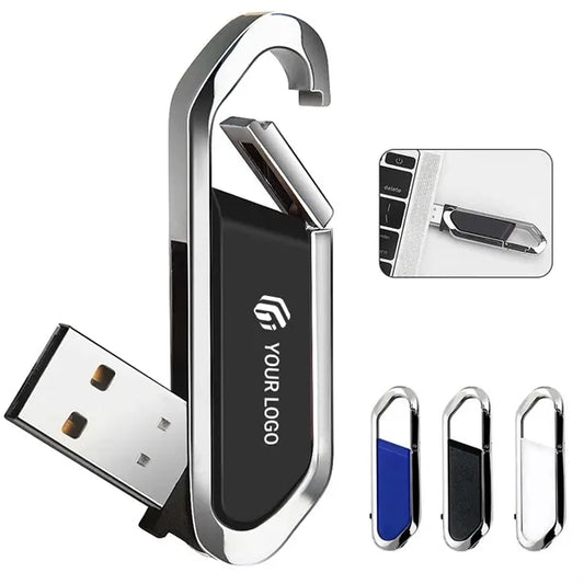 Laptop portable keychain USB flash drive with carabiner