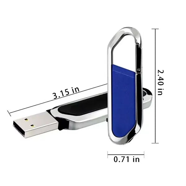 Laptop portable keychain USB flash drive with carabiner
