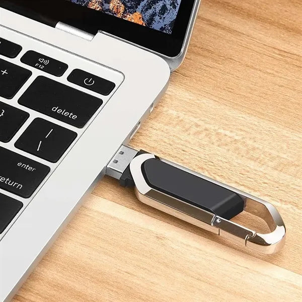 Laptop portable keychain USB flash drive with carabiner