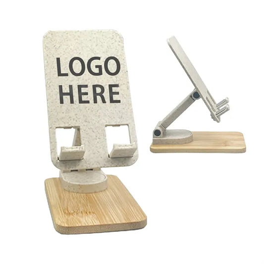 Bamboo-Based Wheat Straw Eco-Friendly Foldable Phone Stand