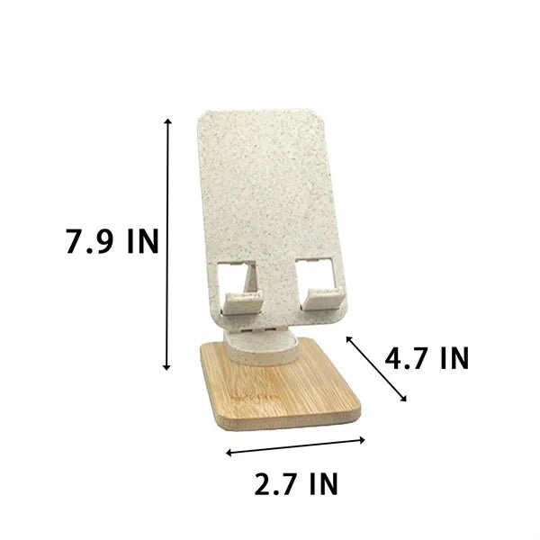 Bamboo-Based Wheat Straw Eco-Friendly Foldable Phone Stand