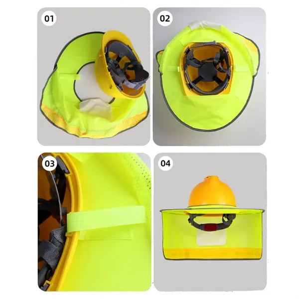 Lightweight Reflective Detachable Hard Hat Sun Shade Brim