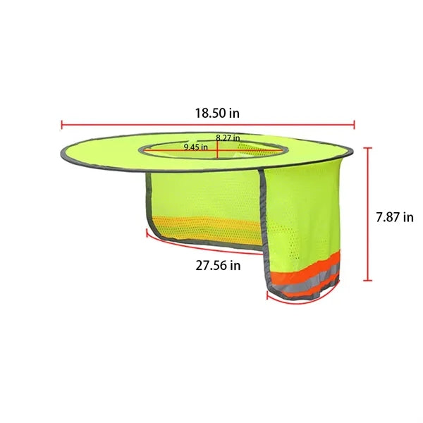 Lightweight Reflective Detachable Hard Hat Sun Shade Brim
