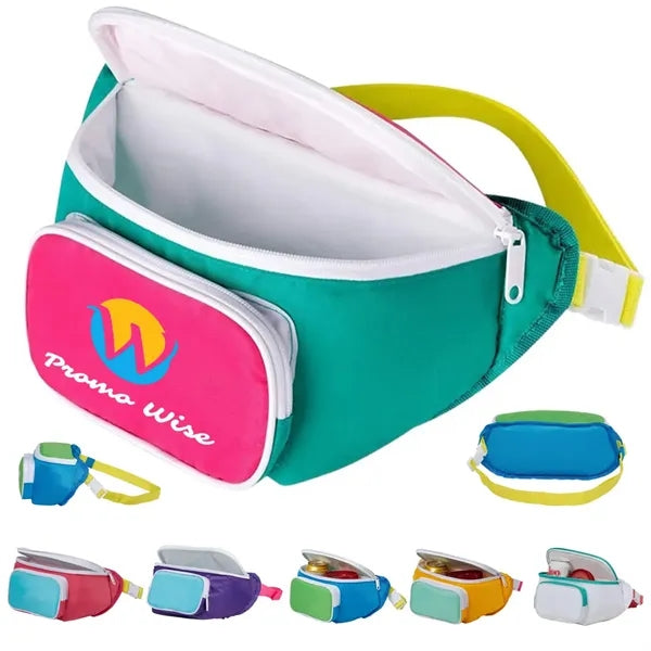Water-Resistant Multi-Pocket Insulated Fanny Pack Cooler