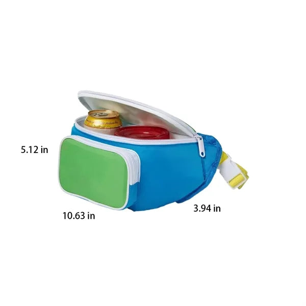 Water-Resistant Multi-Pocket Insulated Fanny Pack Cooler