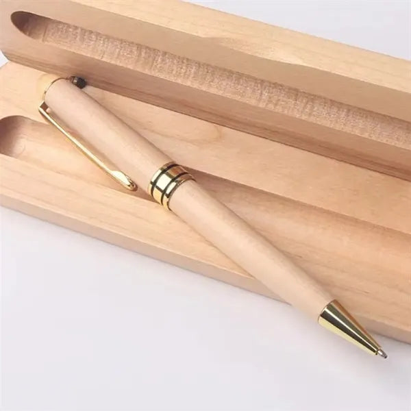 Wooden Pen with Matching Wooden Gift Box