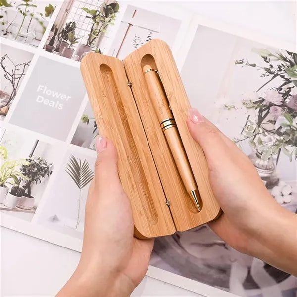 Wooden Pen with Matching Wooden Gift Box