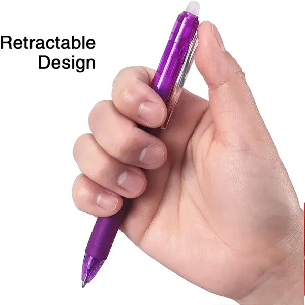 0.5mm Retractable Erasable Gel Pens Clicker