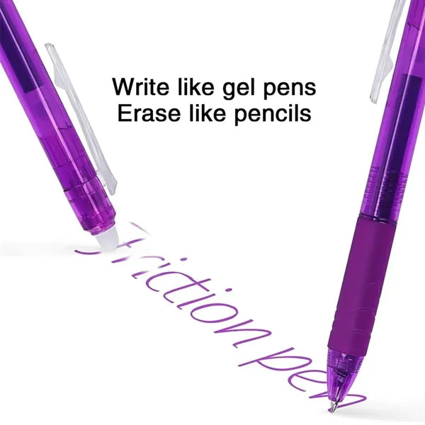 0.5mm Retractable Erasable Gel Pens Clicker