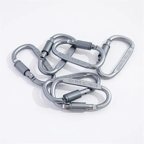 Aluminum Carabiner Clip with Screw Lock