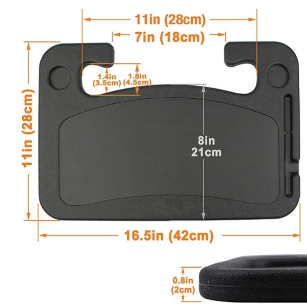 Steering Wheel Car Desk Tray for Laptop and Food