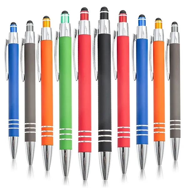 2-in-1 Retractable Ballpoint Pen with Stylus tip