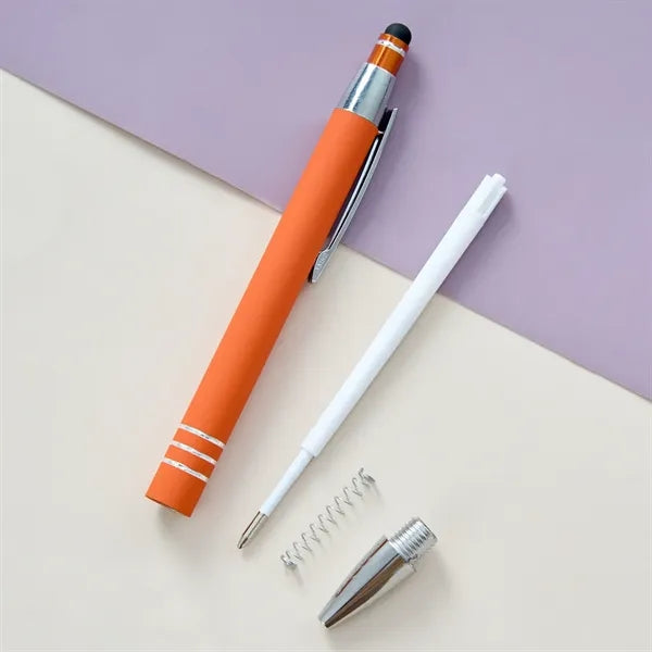 2-in-1 Retractable Ballpoint Pen with Stylus tip