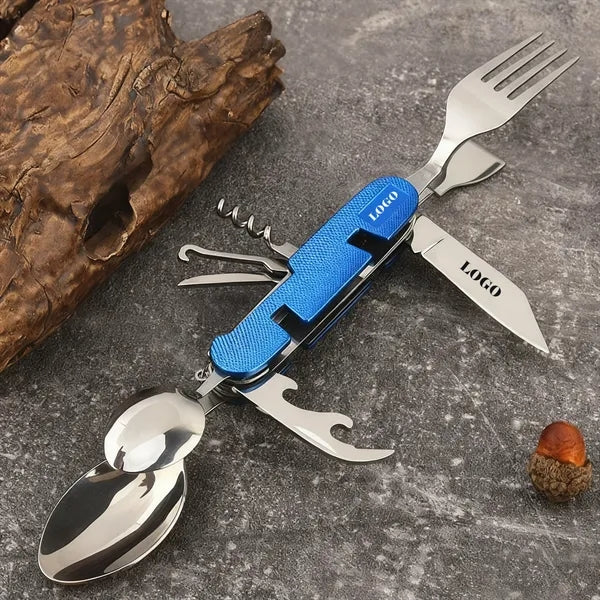 10-in-1 Outdoor Camping Multifunction Fork-Spoon-Knife Tool