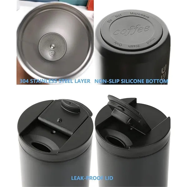 17oz Stainless Steel Insulated Travel Coffee Mug With Lid