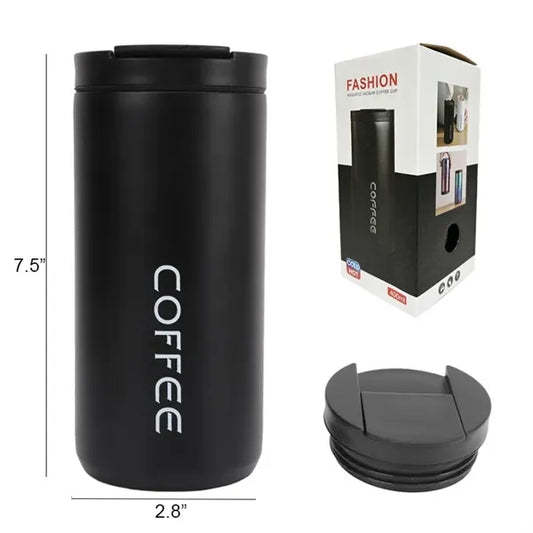 17oz Stainless Steel Insulated Travel Coffee Mug With Lid