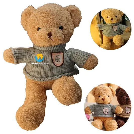 Realistic Removable Outfit Soft Plush Bear Stuffed Animal