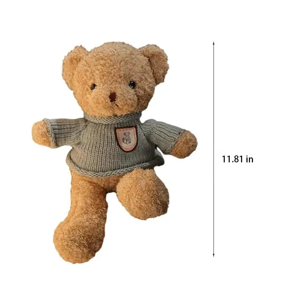 Realistic Removable Outfit Soft Plush Bear Stuffed Animal