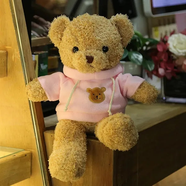 Realistic Removable Outfit Soft Plush Bear Stuffed Animal