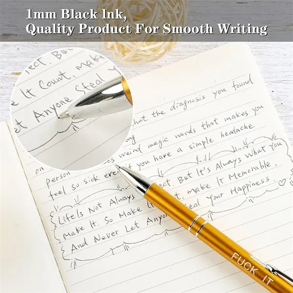 1.0 mm Metal Ballpoint Pens Black Ink