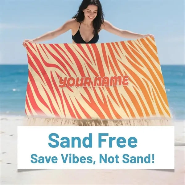Microfiber Print Beach Towel