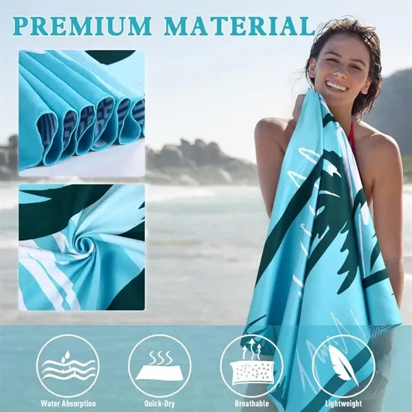 Microfiber Print Beach Towel