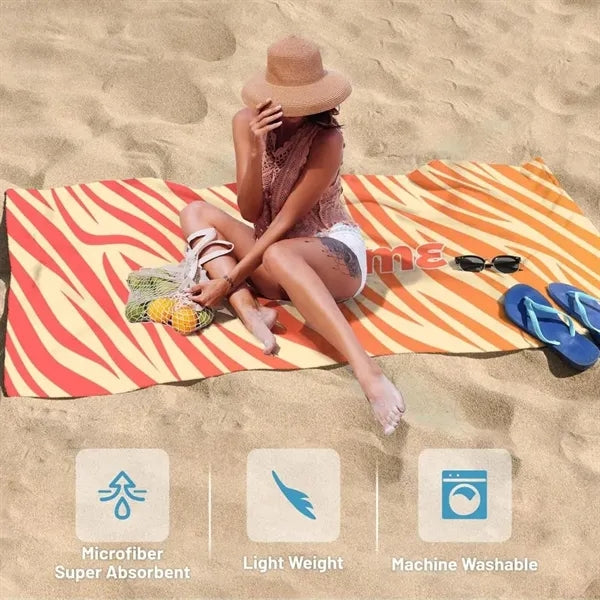 Microfiber Print Beach Towel