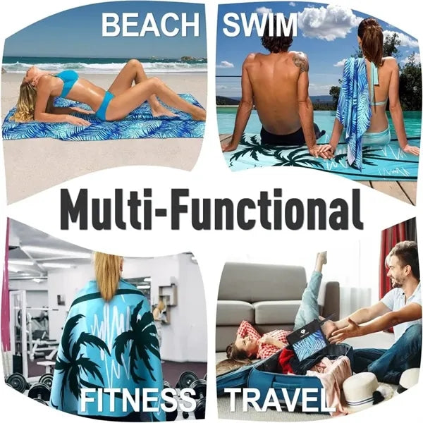 Microfiber Print Beach Towel