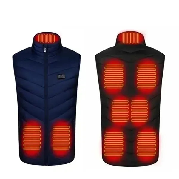 9 Heating Zones Outdoor Men Jacket Rechargeable Heater Vest