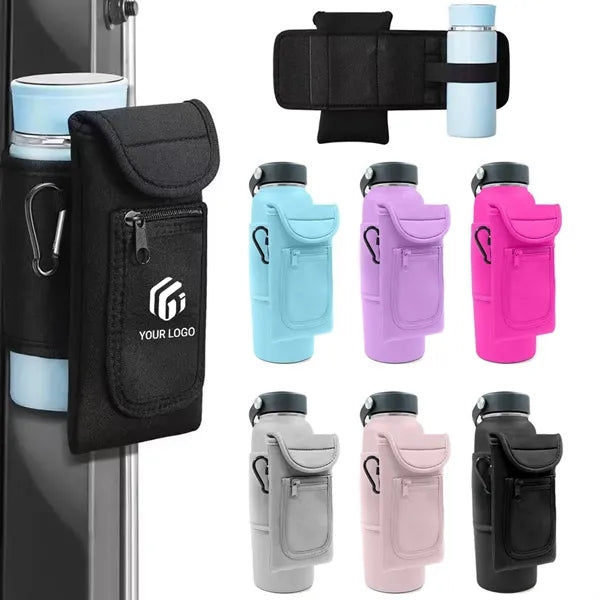 Gym phones key card bag magnetic water bottle sleeve pouch