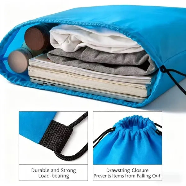 Multi-color drawstring backpack