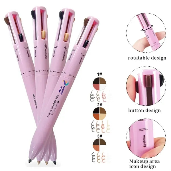 4-in-1 Smudgeproof Click System Skin-Safe Formula Makeup Pen