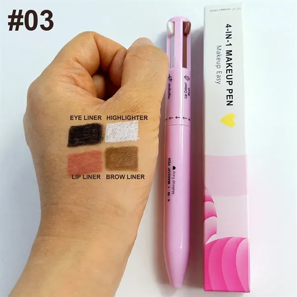 4-in-1 Smudgeproof Click System Skin-Safe Formula Makeup Pen