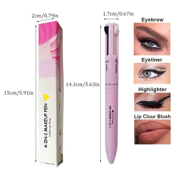 4-in-1 Smudgeproof Click System Skin-Safe Formula Makeup Pen