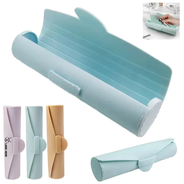 Silicone Travel Makeup Brushes Bag