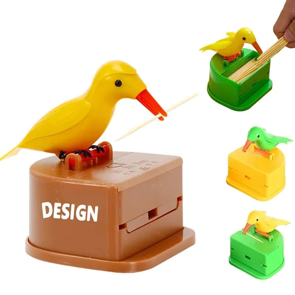 Smart Automatic Press Bird Toothpick Dispenser Free Shipping