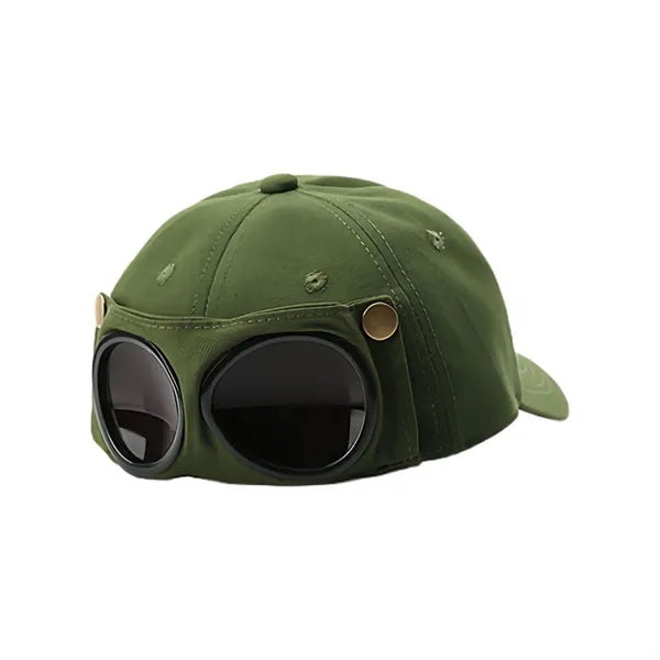 Pilot Cap With Adjustable Sunglasses Free Shipping