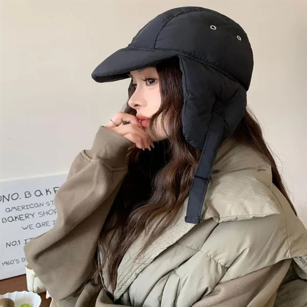 Warm Windproof Ear Flap Hat For Outdoor Sports