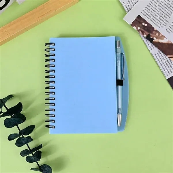 A5 Spiral Lined Notebook Journal with Pen