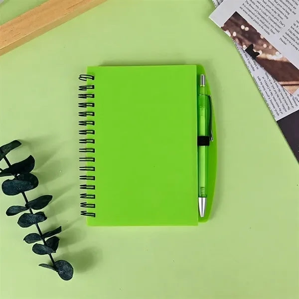 A5 Spiral Lined Notebook Journal with Pen