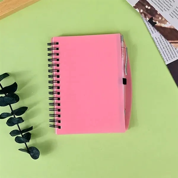 A5 Spiral Lined Notebook Journal with Pen