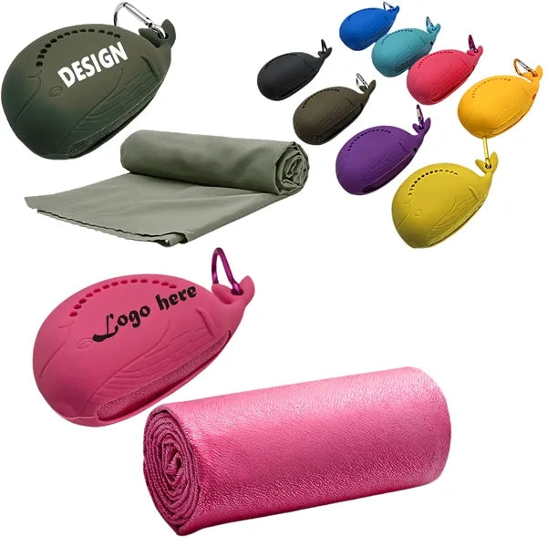 Whale Shape Quick Dry Cooling Sports Towel Free Shipping