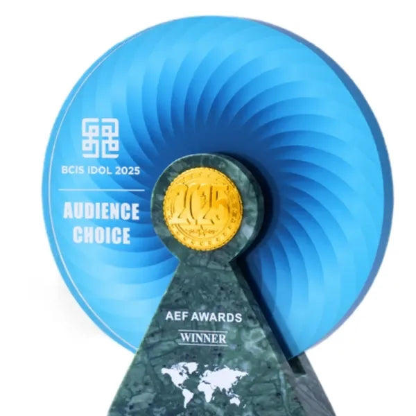 Crystal Marble Trophy