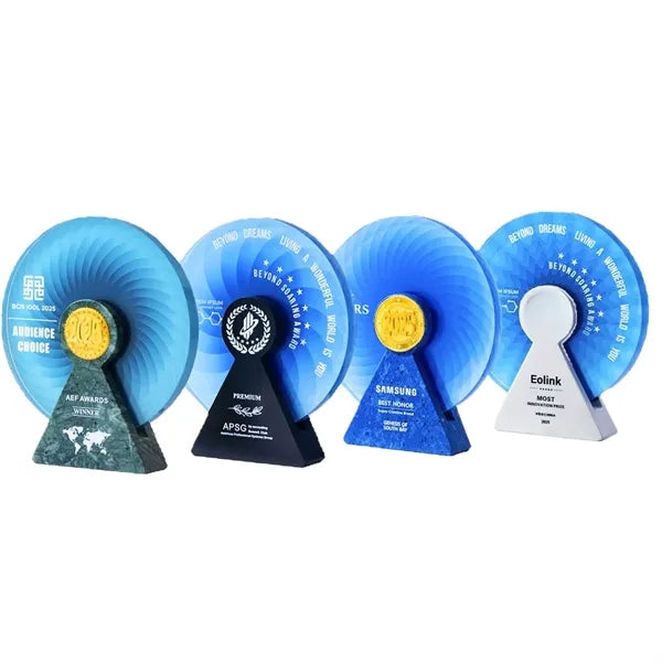 Crystal Marble Trophy