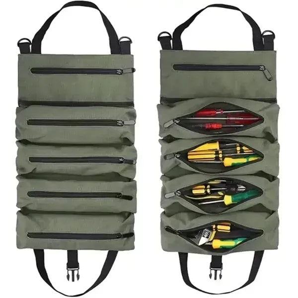 Hanging Tool Organizer Carrier Tote Roll Up Kit Bags