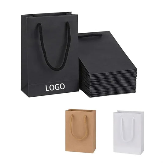 Small White Gift Bags with Cotton Handle