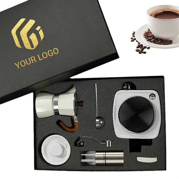 Portable camping travel coffee maker moka pot espresso set